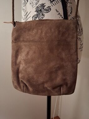 Vintage Italian Made Suede Bucket Bag